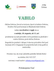 VABILO na PREDSTAVITEV DRUŠTEV v regiji